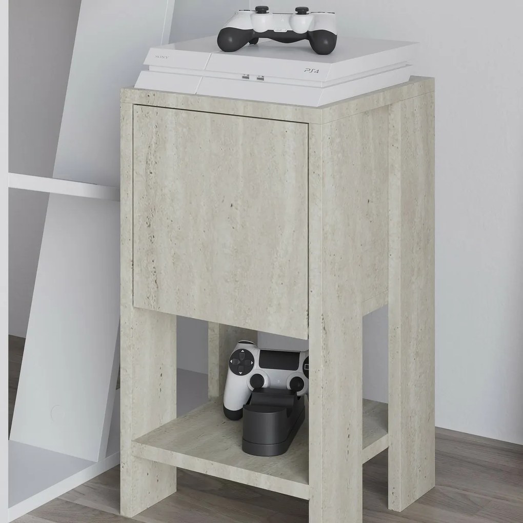 Nočný stolík Ema Travertine