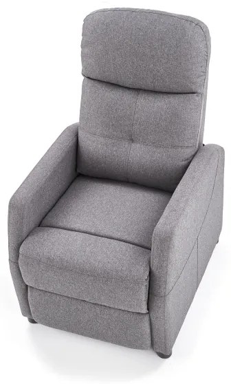 Polohovateľné kreslo FELIPE šedá