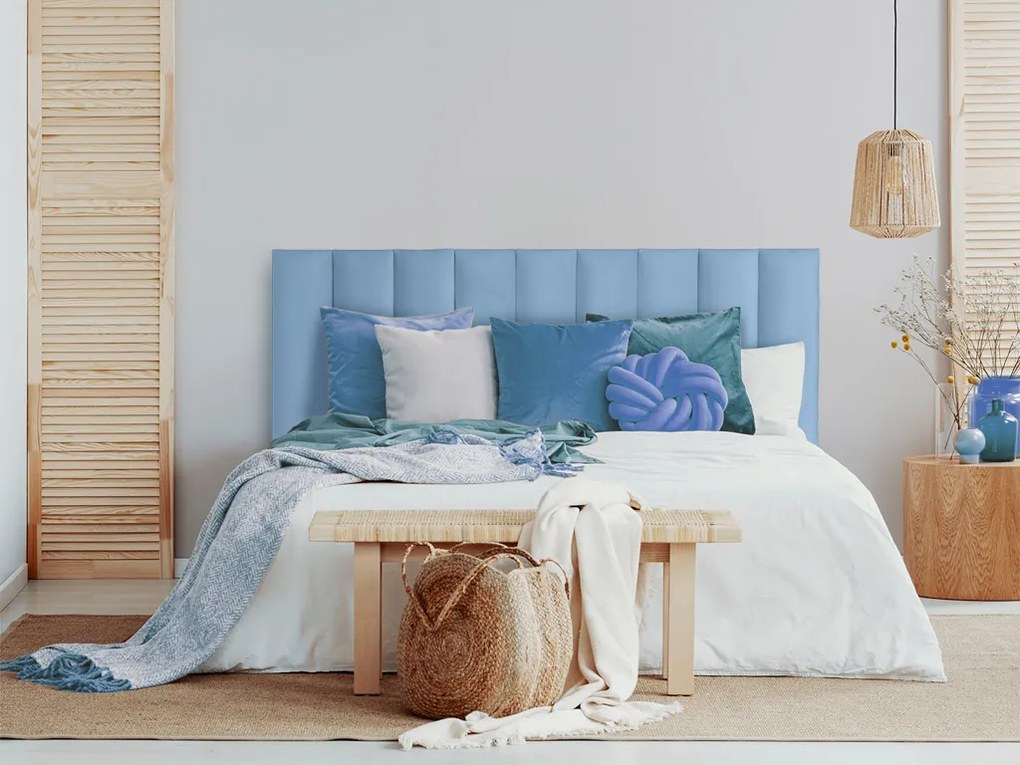 Čalúnený nástenný panel FRAME KRONOS 15x90 cm Farba: Svetloružová