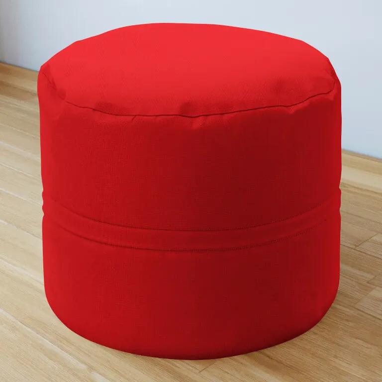 Goldea bavlnený sedacie bobek 50x40 cm - červený 50 x 40 cm