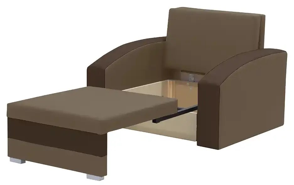 1-miestne kreslo s funkciou spania JAN Světle šedá/černá