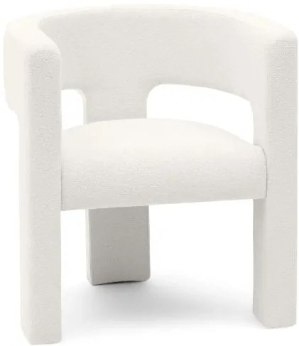 Biele designové kreslo ALPAH B