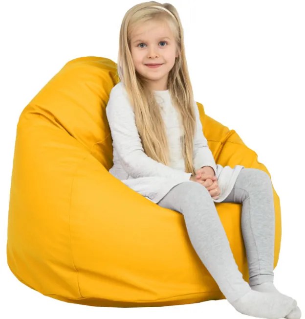 Sedací vak SAKO svetložltý ekokoža