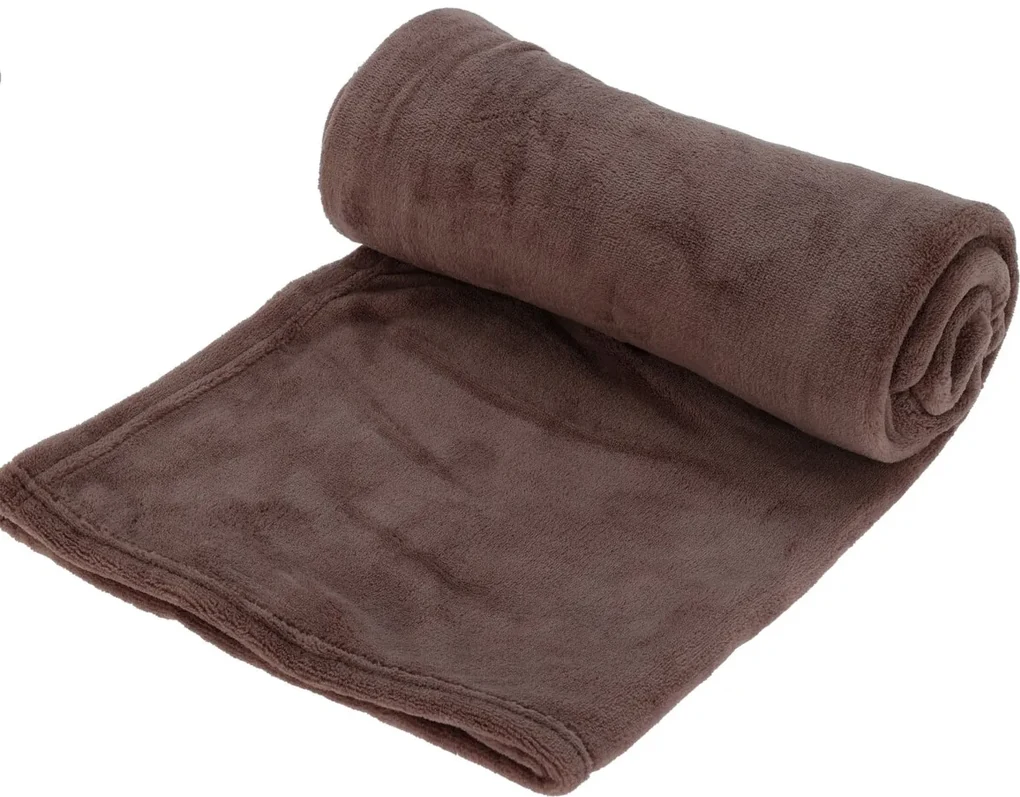 Home Styling Collection Mäkká mikroplýšová deka, 125 x 150 cm Farba: Žltá