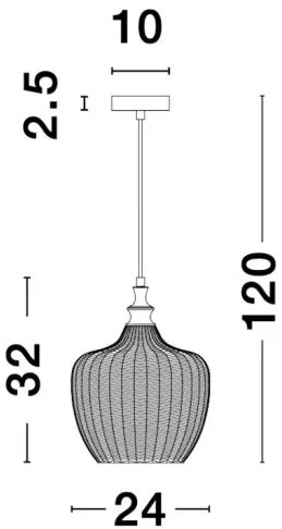 Retro luster Loni 24 číra