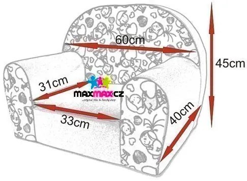 Detské kresielko SAFARI - šedé