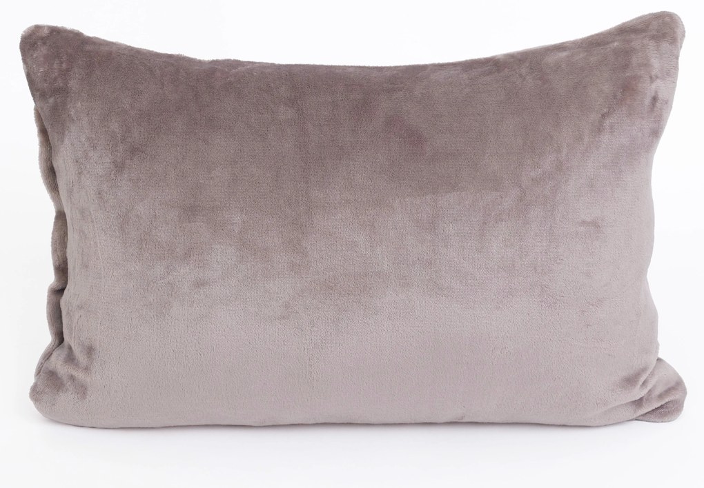 Obliečka na vankúš mikroplyš 40 × 60 cm - Laura cappuccino