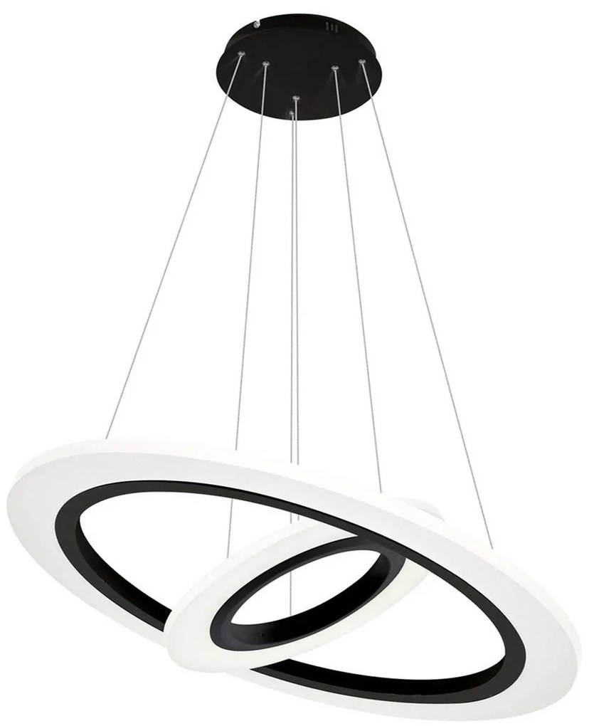 Závesné LED svietidlo Cosmo, 2x LED 36w, b/w