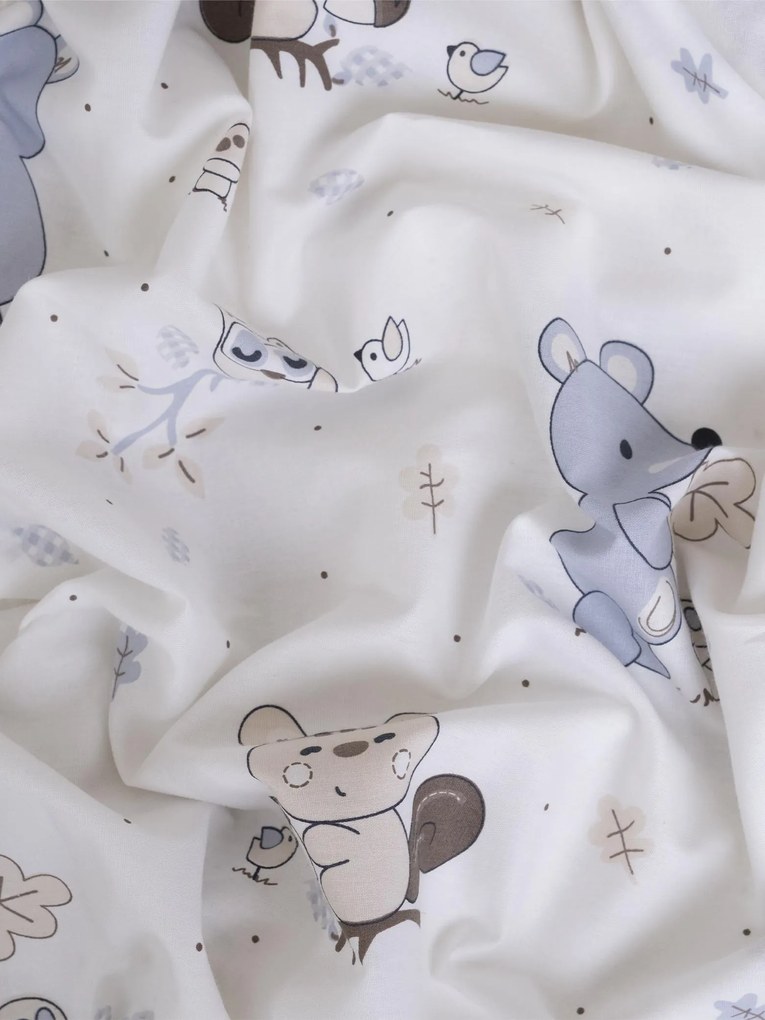 Bavlnená obliečka na vankúš Renforcé 40 × 60 cm - Lesní priatelia