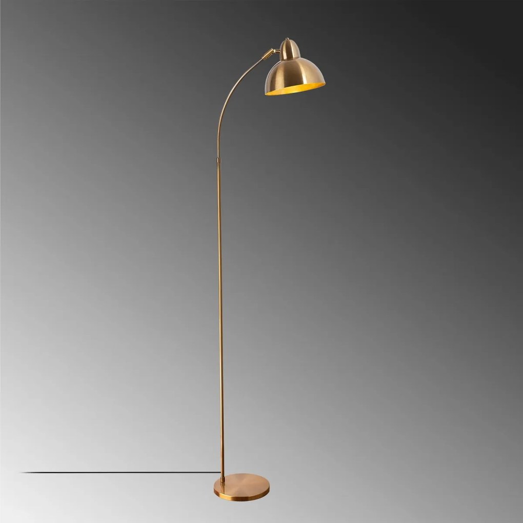 Stojacia lampa Varzan 162 cm zlatá