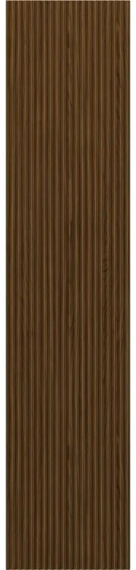 Mexen Rivel, kúpeľňový podstavec 35 cm, 1 dvierka, drážkovaný, orech, 91A21-03016-1-BF86