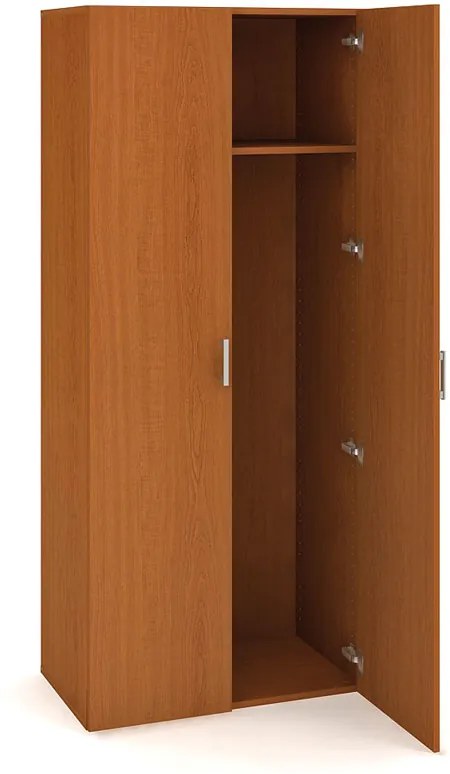 Skriňa šatňová dverová UNI, 800 x 420 x 1850 mm, buk
