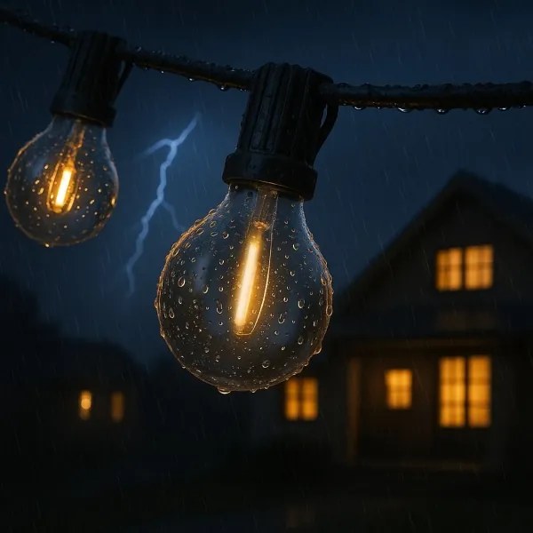 Brilagi - LED vonkajšia dekoratívna reťaz GIRLANDA 18xE12 13m čierna IP44 teplá biela