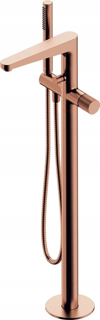 Voľne Stojaca Vaňová Batéria S Sprchovým Setom, Brúsená Meď