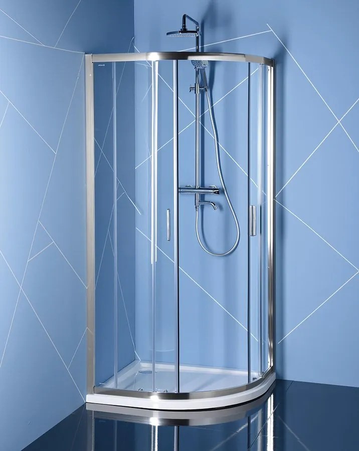 Polysan Polysan, EASY LINE štvrťkruhová sprchová zástena 1200x900mm, L/R, číre sklo, EL2715