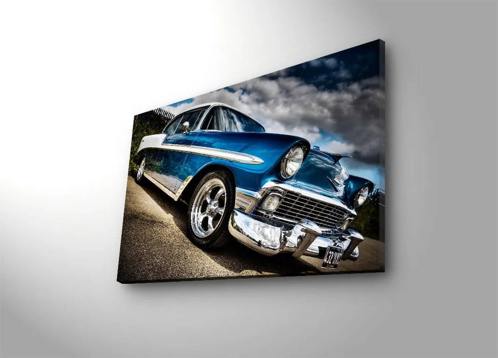 Obraz s led osvetlením Chevrolet Bel Air 70x45 cm