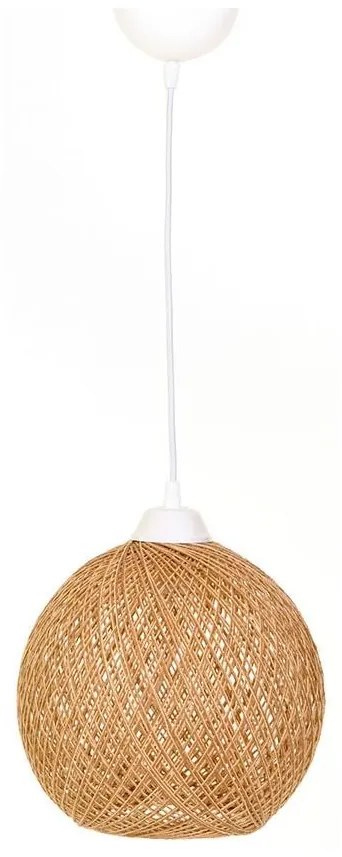 Luster na lanku JUTE 1xE27/60W/230V béžová