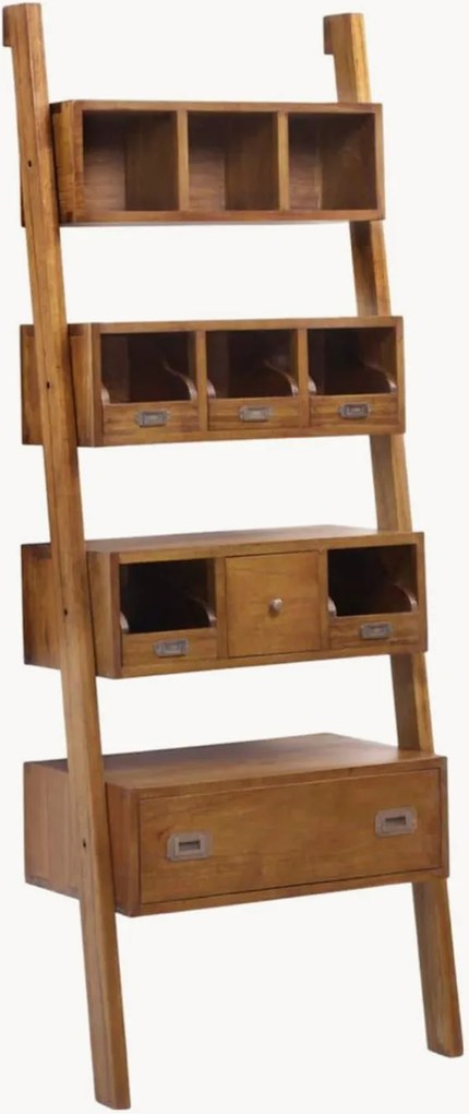 Ručne vyrobený drevený regál Star