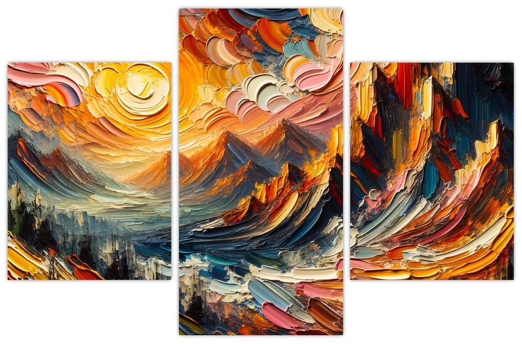 Obraz - Hory zalité slnkom (90x60 cm)
