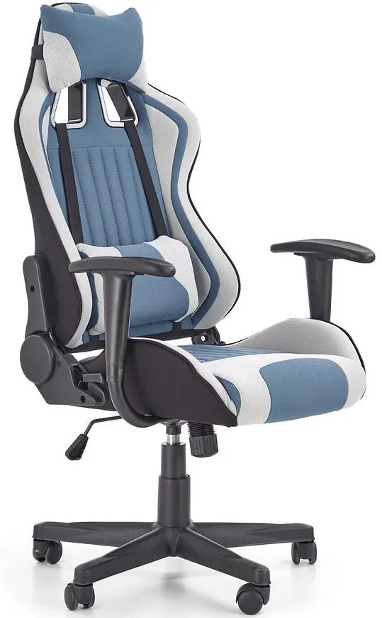 Kancelárske kreslo Cayman Svetlosivá/tyrkysová