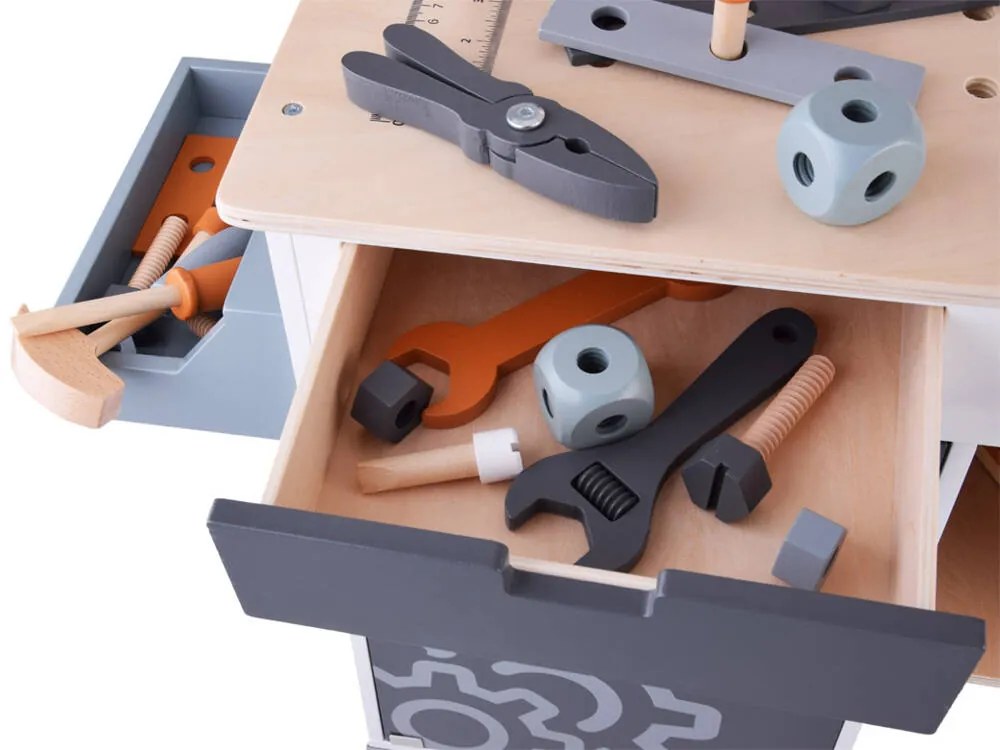 Jokomisiada Veľká drevená dielňa + náradie a DIY box ZA4836
