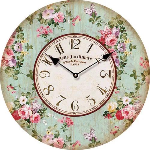 Drevené nástenné hodiny Belle Jardin 15 cm