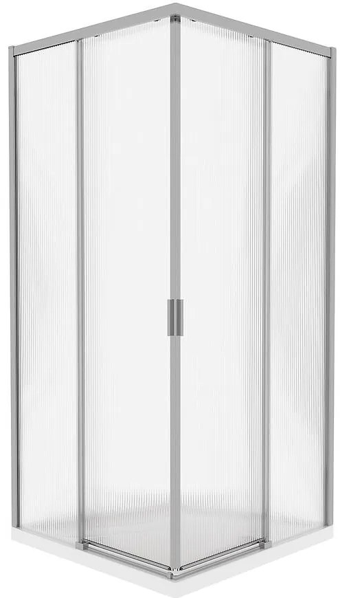 Sprchový kút štvorcový Eter 80x80x190 chróm