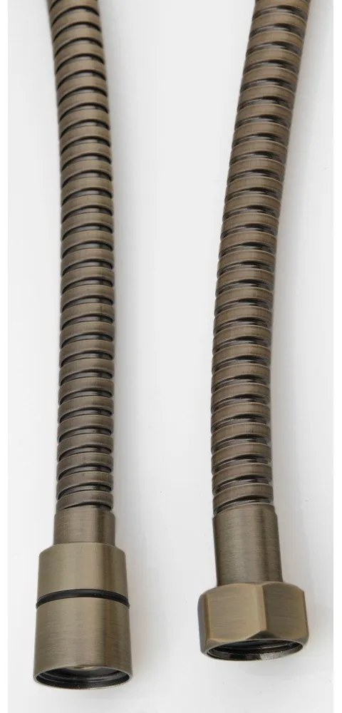 Mosadzná sprchová hadica v bronzovej farbe Powerflex – Sapho