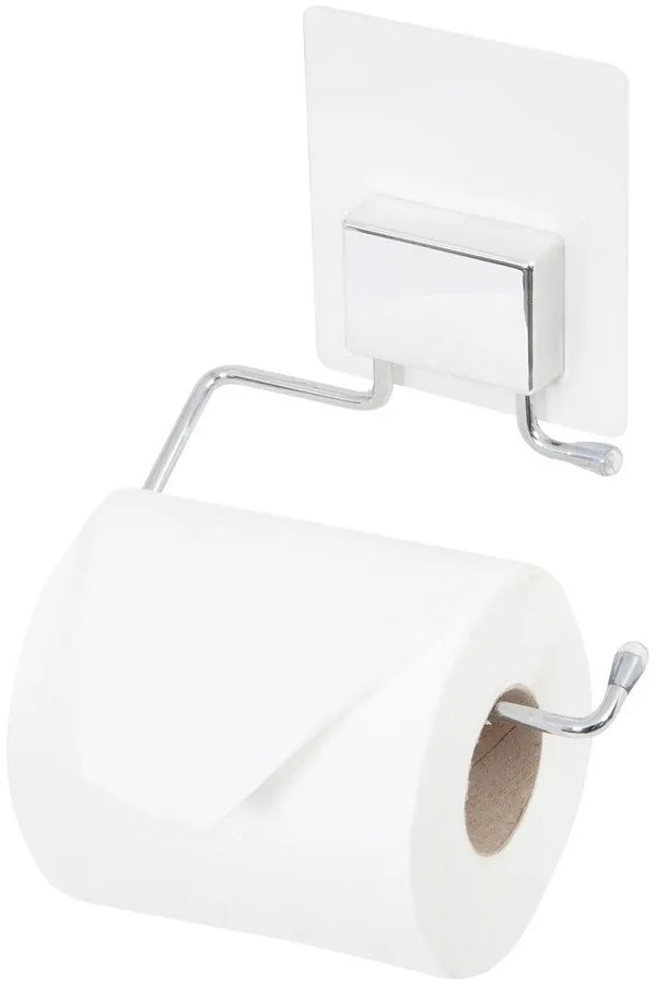 Samolepiaci držiak z pochrómovanej ocele na toaletný papier Compactor