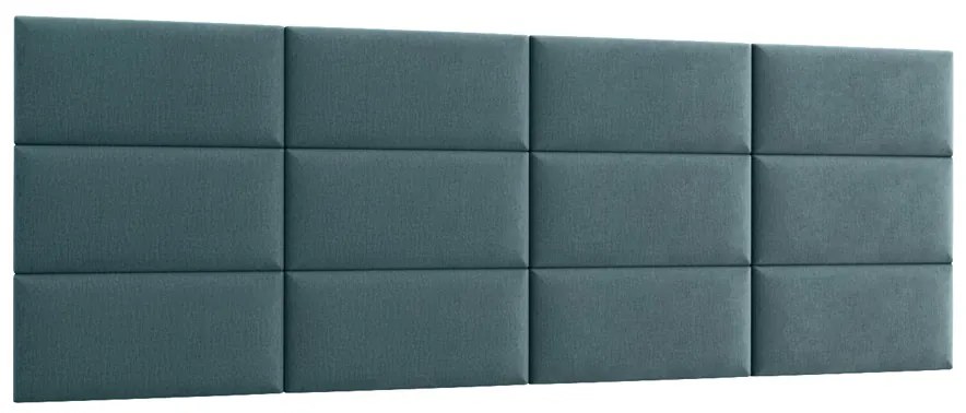 Čalúnený panel na stenu Quito 30x60 cm - svetlomodrá