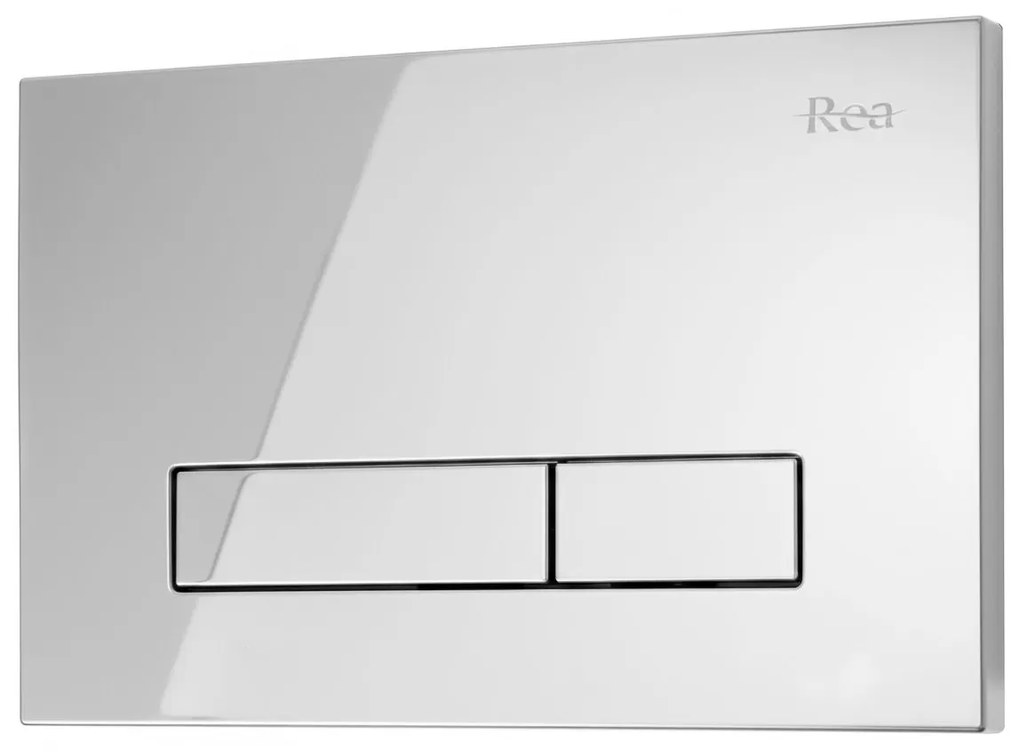 Rea Rea, podomietkový WC systém K011A-Q + chrómové splachovacie tlačidlo typ HD, KPL-E9561