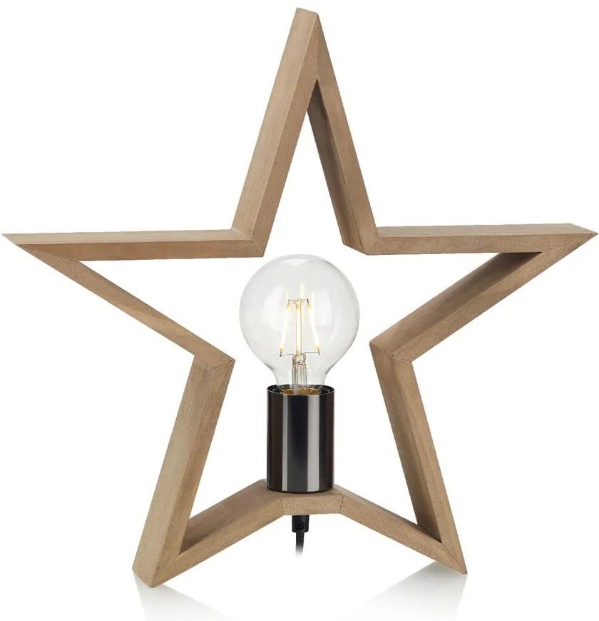 Hnedá svetelná dekorácia Markslöjd Marta, výška 40 cm