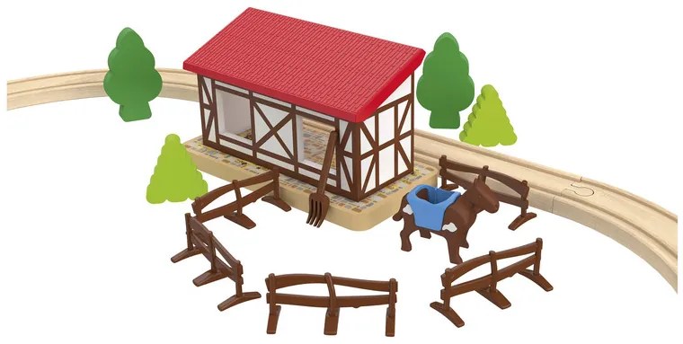 Playtive Drevená železnica hasiči/sedliacky dvor (sedliacky dvor)  (100367566)