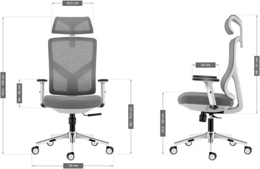 Kancelárska stolička Manager 3.3 White