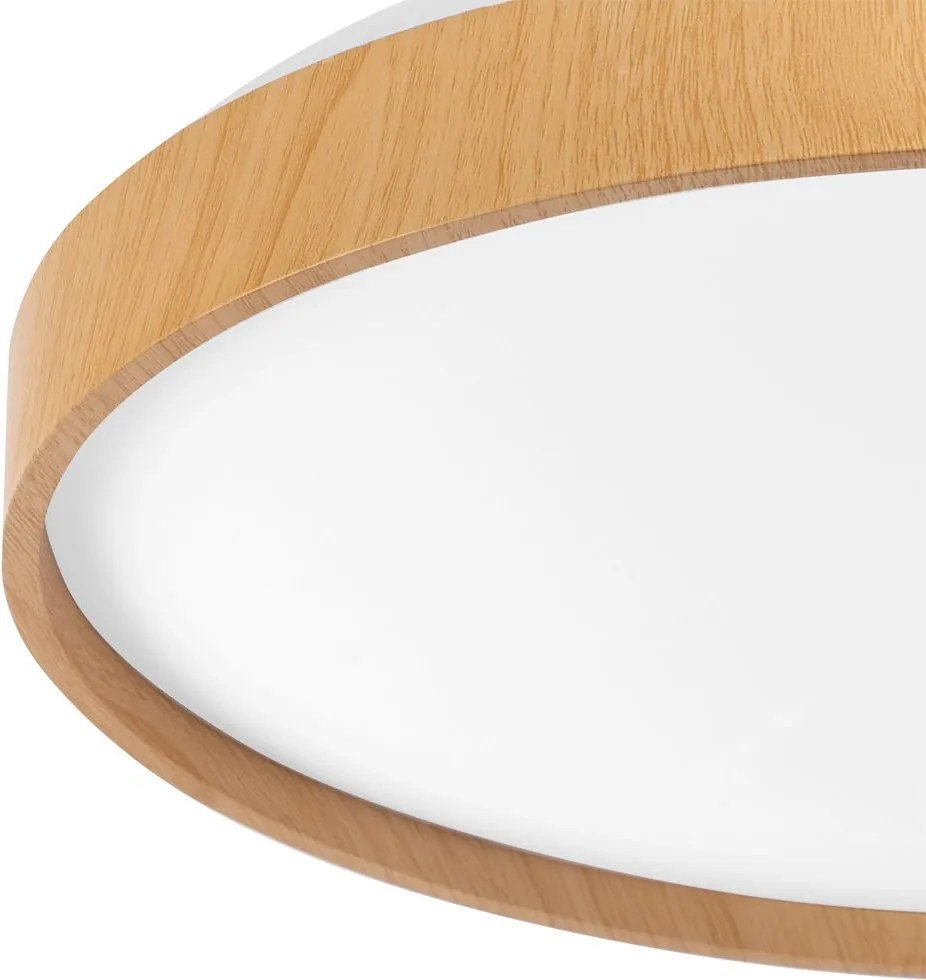 Toolight Toolight, LED stropné svietidlo 40cm, 24W, 4000lm, G116-C, prírodná hnedá-biela, OSW-06382