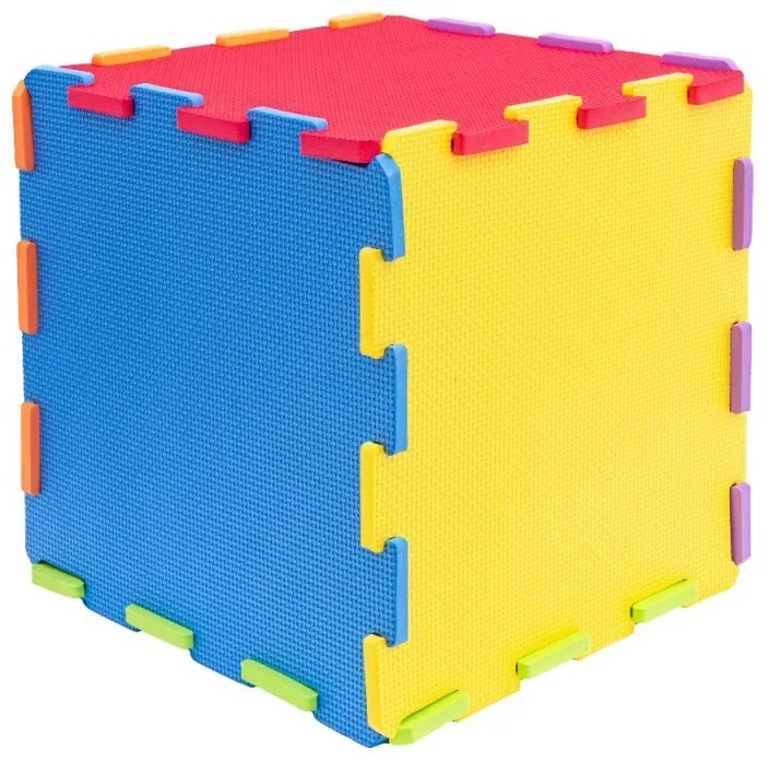 Penové puzzle 9 ks jednofarebné štvorce