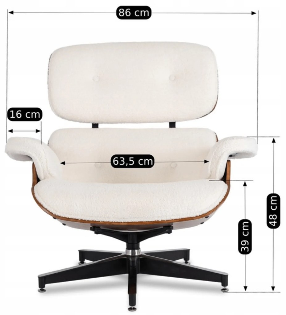 PROXIMA.store - Loftové otočné kreslo Palermo