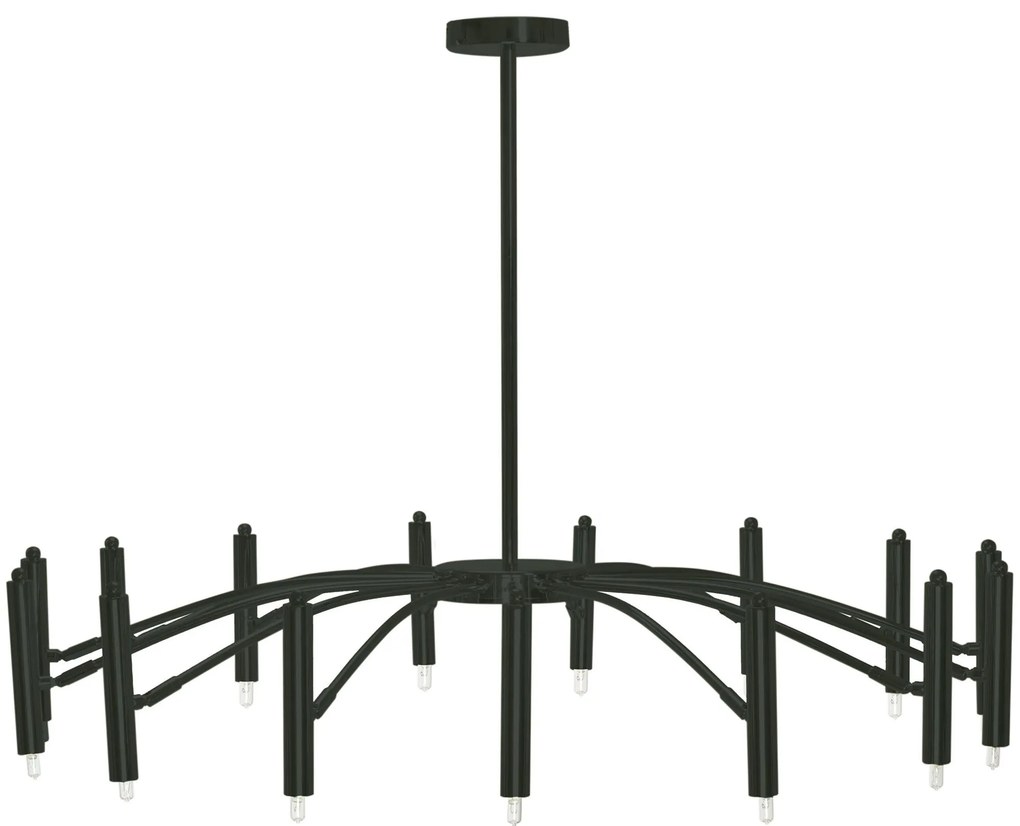 Toolight Toolight, stropná lampa 15xG9 APP1196-15CP, čierna, OSW-40113