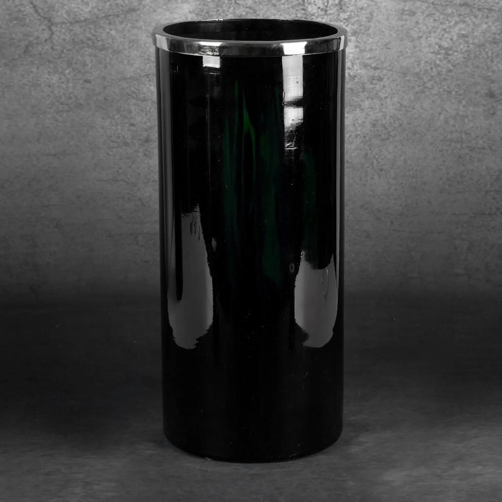 Dekoratívna váza CAPRI 21 x45 CM čierna