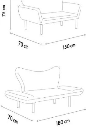 Rozkladacia pohovka dvojsed Chatty (patchwork). Akcia -15%. Vlastná spoľahlivá doprava až k Vám domov. 1062611