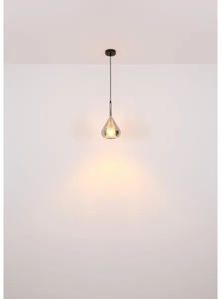 Globo 15542 - Luster na lanku GEEKY 1xE27/60W/230V pr. 20 cm čierna