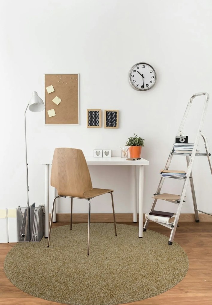 AKCIA: 200x200 (průměr) kruh cm Kusový koberec Color shaggy béžový guľatý, béžová, obývacia izba, Vopi