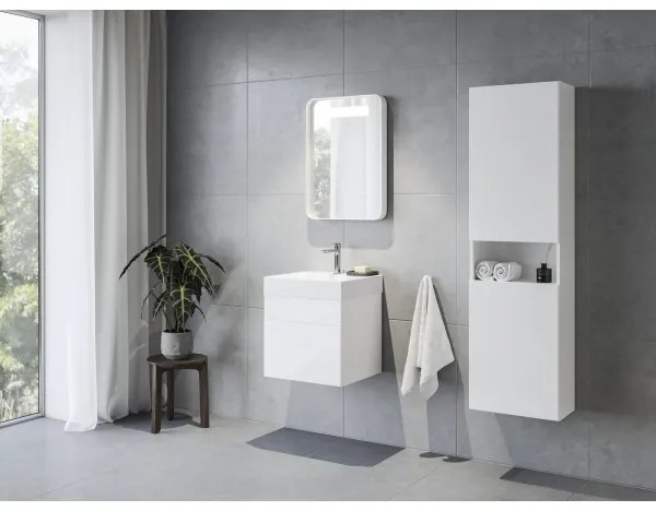 Ravak XJO01250000 - Závesné umývadlo NATURAL 50x45 cm liaty mramor/biela