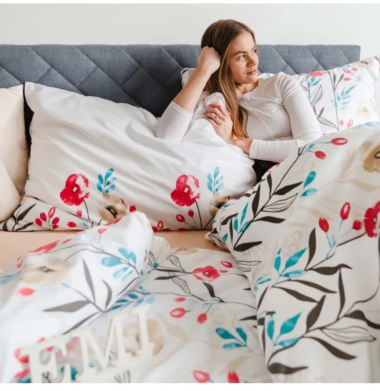 Obliečky bavlnené Nice EMI, Predĺžený set jednolôžko obsahuje 1x 140x220 + 1x 70x90