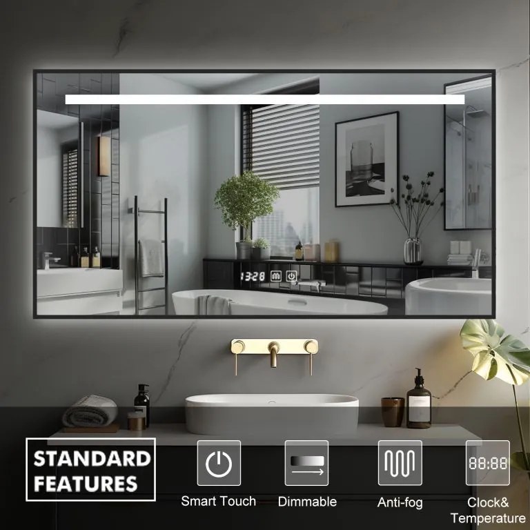 Ireda kúpeľňové zrkadlo s LED osvetlením DF95802