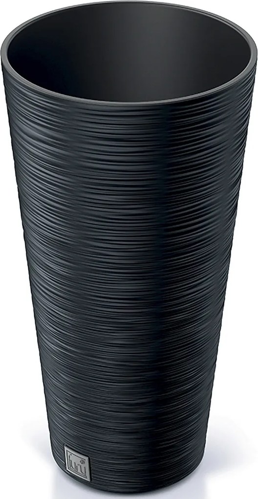 Plastový kvetináč DFRH250 25 cm - antracit