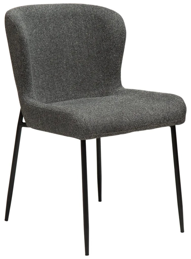 GLAM ČALÚNENÁ STOLIČKA pebble green/black