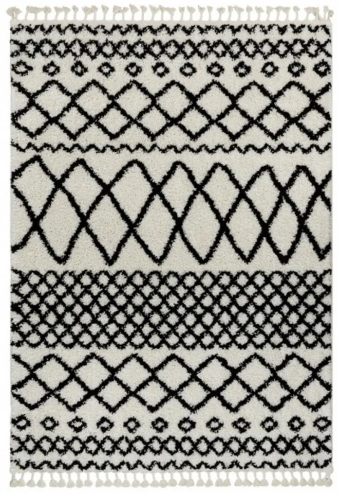 Kusový koberec Shaggy Safi smetanovo biely, Velikosti 120x170cm