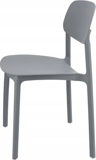 Plastová stolička LARA sivá