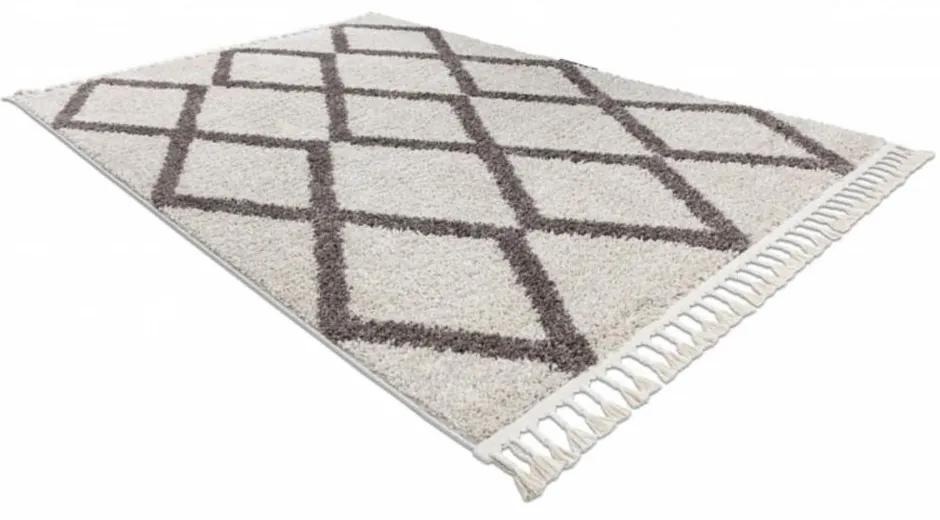 Kusový koberec Shaggy Ariso krémový 80x250cm